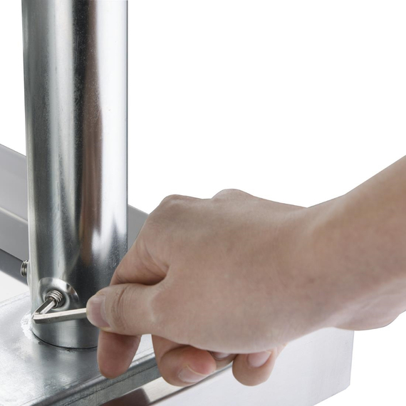 Vogue Doppelspüle mit zwei Abtropfflächen 2100mm