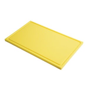 Gastro M Schneidebrett mit Saftrille GN1/1 gelb