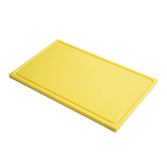 Gastro M Schneidebrett mit Saftrille GN1/1 gelb