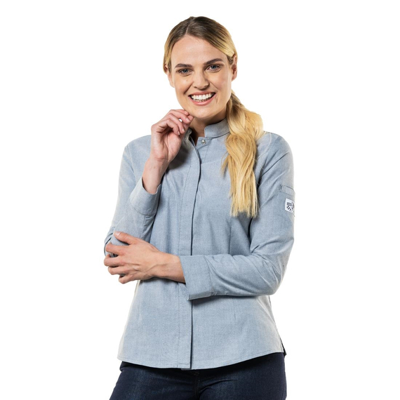 Chaud Devant Nordic Grau Damen Kochjacke Größe L