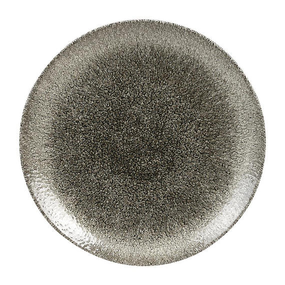 Churchill Studio Prints Raku-Coupé-Teller, Quarzschwarz, 217 mm, (12 Stück)