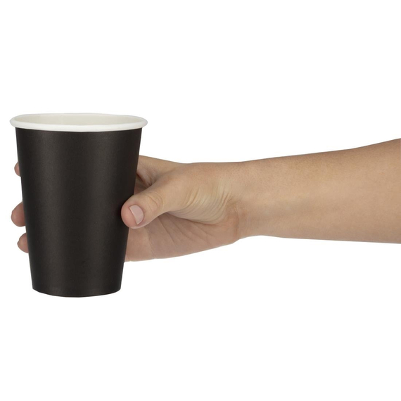 Fiesta Recyclable Coffee To Go Becher 340ml schwarz x50 (50 Stück)