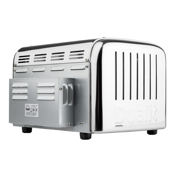 Dualit Cateringtoaster 49900 Edelstahl 4 Schlitze