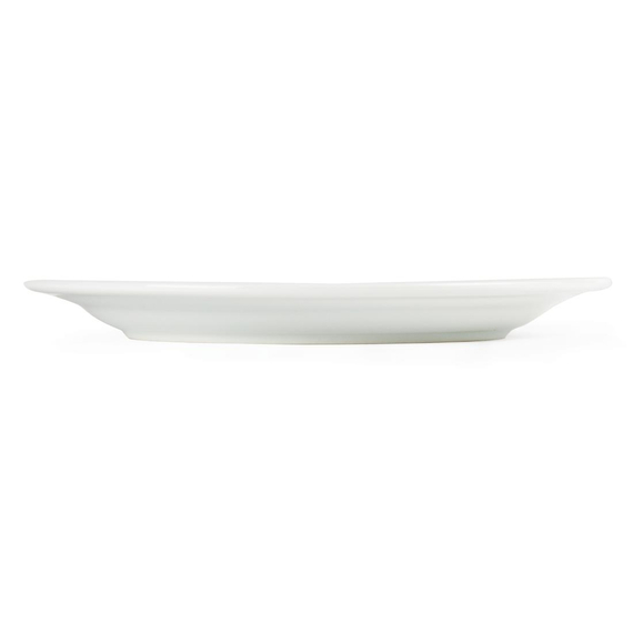 Olympia Whiteware Teller mit breitem Rand 25cm (12 Stück)