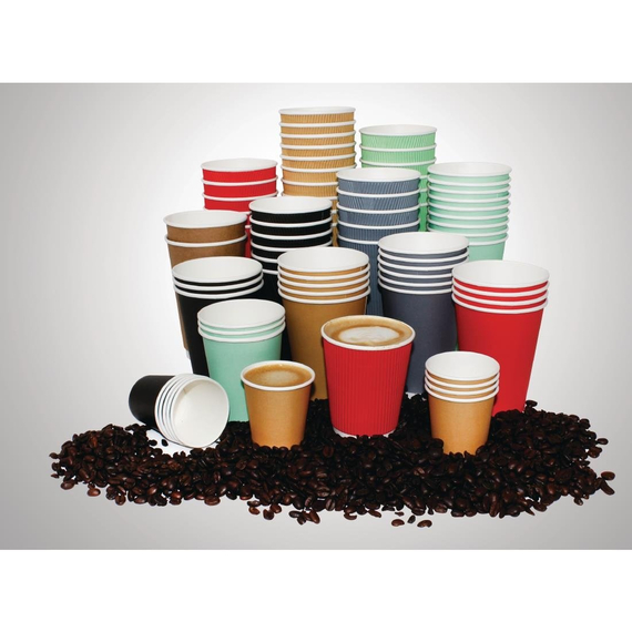 Fiesta Recyclable Coffee To Go Becher 230ml hellbraun x1000 (1000 Stück)
