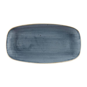 Churchill Stonecast Rechteckige Teller, Blaubeere, 153 x 298 mm, (12 Stück)