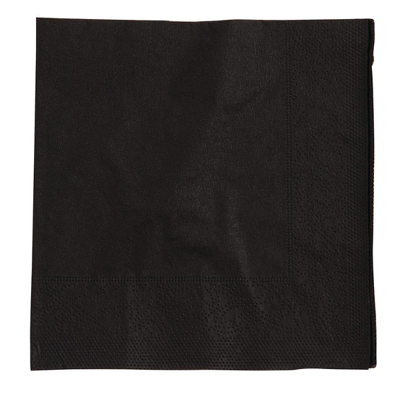 Cocktailservietten schwarz 25cm (2000 Stück)