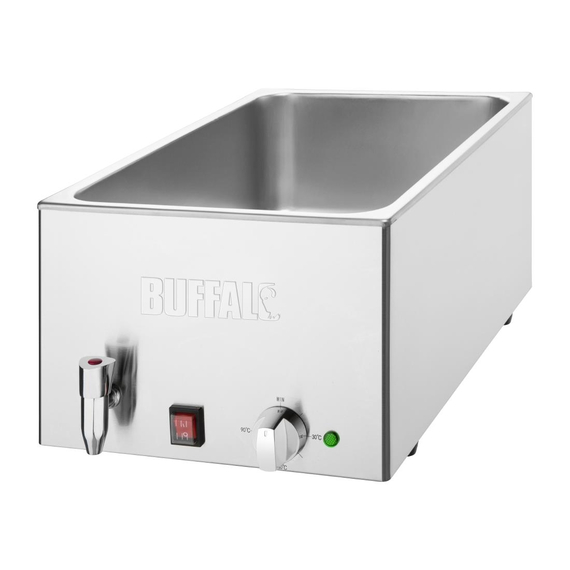 Buffalo Bain-marie mit Wasserhahn ohne Behälter GN 1 zu 1
