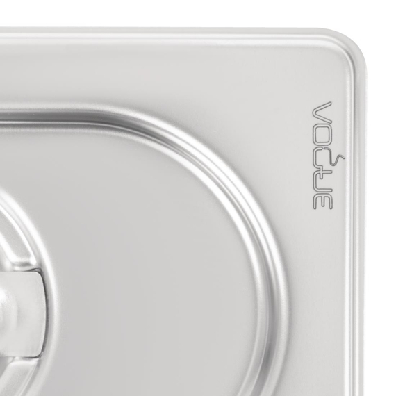 Vogue Strapazierfähiger Deckel für GN-Behälter 1/9 Edelstahl