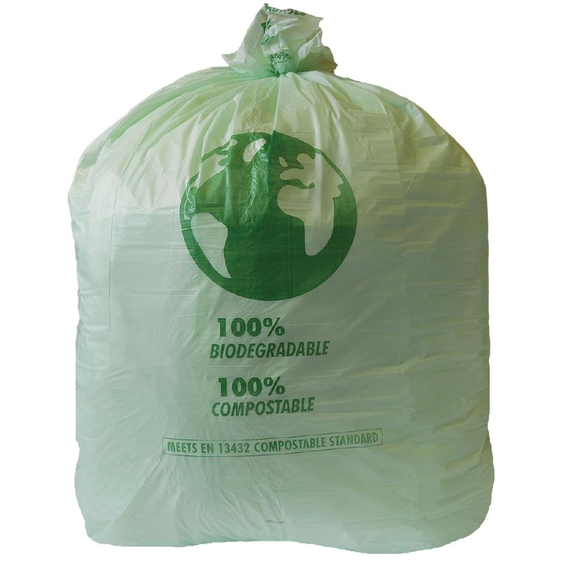 Jantex Grün kompostierbare Müllbeutel 90Ltr (20 Stück)