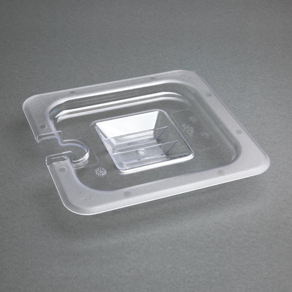 Vogue Polycarbonat Deckel mit Löffelaussparung GN1/6
