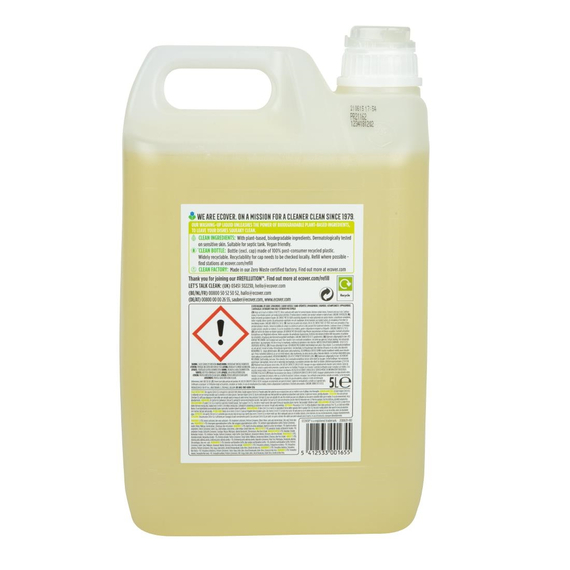 Ecover konzentriertes Spülmittel Zitrone und Aloe Vera 5L
