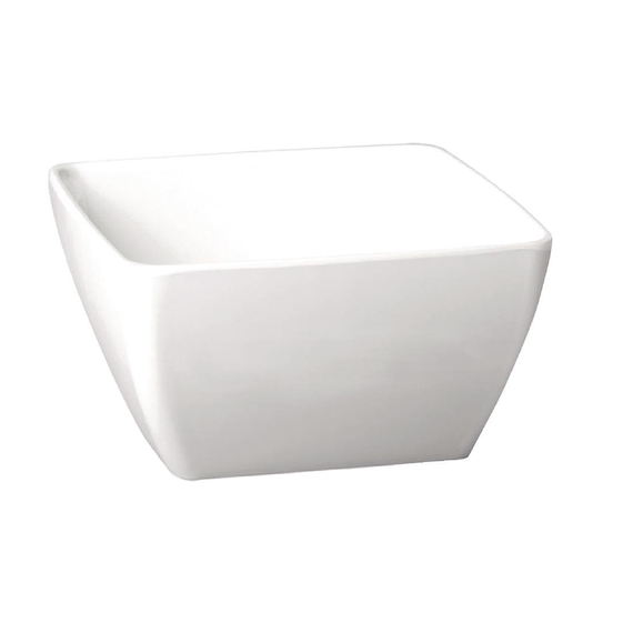 APS Pure quadratische Melaminschale weiß 12,5cm