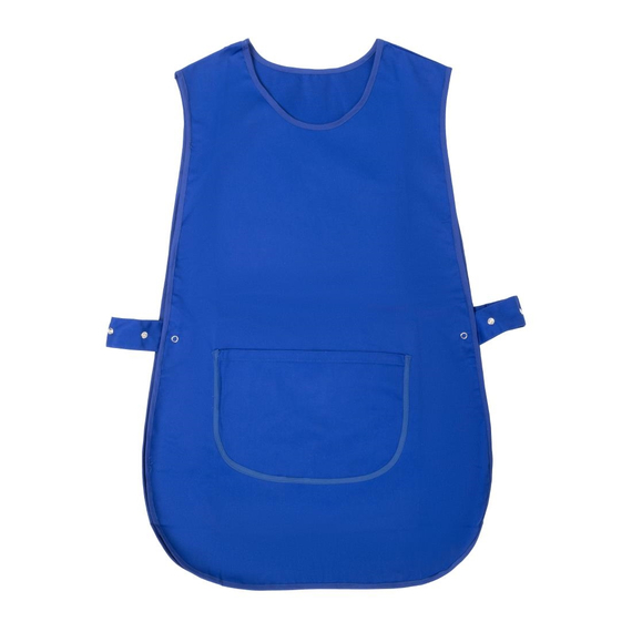 Weißes Tabard mit Tasche Königsblau