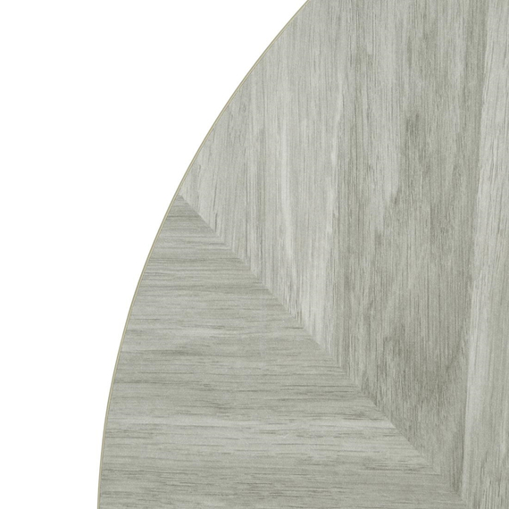 Bolero, vorgebohrte runde Tischplatte im Chevron-Design, 600 mm