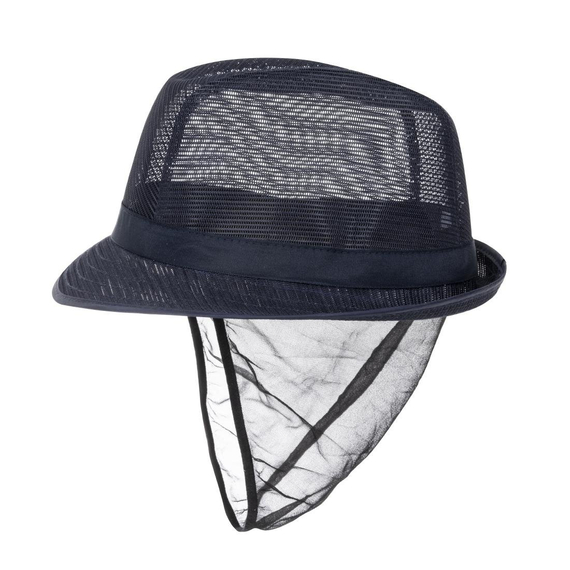 Trilby Hut mit Haarnetz dunkelblau Größe M