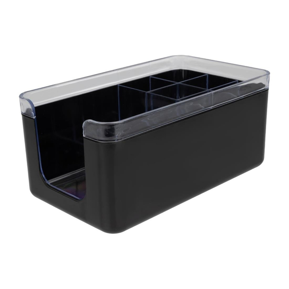 Olympia Kristallon Bar Caddy Schwarz ABS