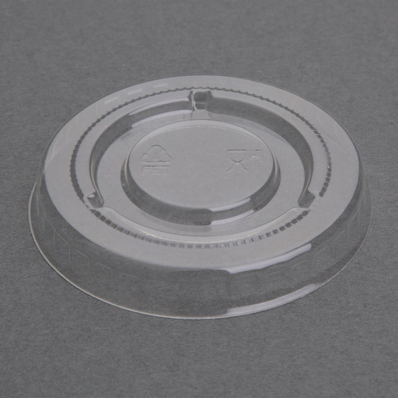 Fiesta Becherdeckel aus recycelbarem PET-Bagasse, transparent (1000 Stück)