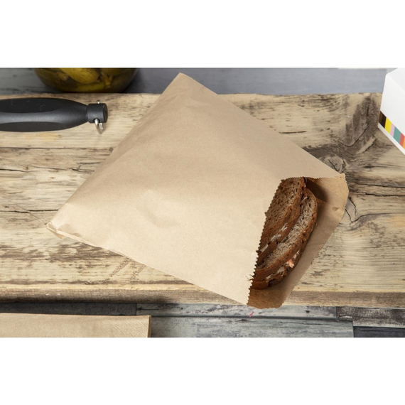 Vegware Kompostierbare Brottüten braun (100 Stück)