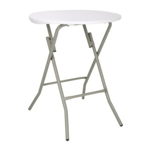 Bolero runder Klapptisch weiß 60cm Durchmesser, 73,5cm hoch