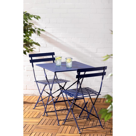 Bolero Perth Pavement Style Quadratischer Tisch, Dunkelblau
