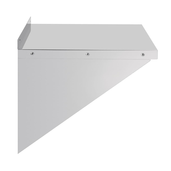 Vogue Mikrowellenregal Edelstahl 56x56cm