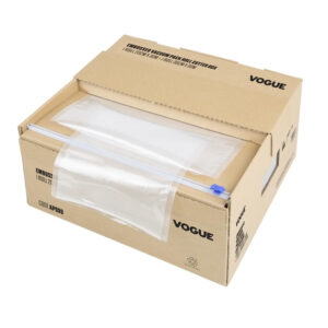 Vogue Vakuumrolle mit Cutterbox, geprägt, 200 mm und 300 mm, 2er-Set