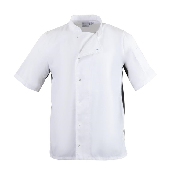 Whites Nevada Kochjacke kurze Ärmel weiß M