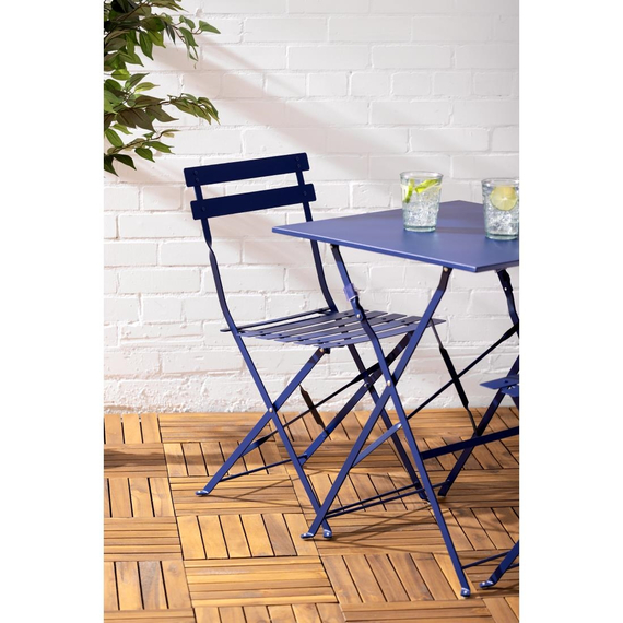 Bolero Perth Pavement Style Quadratischer Tisch, Dunkelblau
