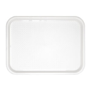 Olympia Kristallon Polypropylen Fast Food Tablett Weiß Groß 450mm