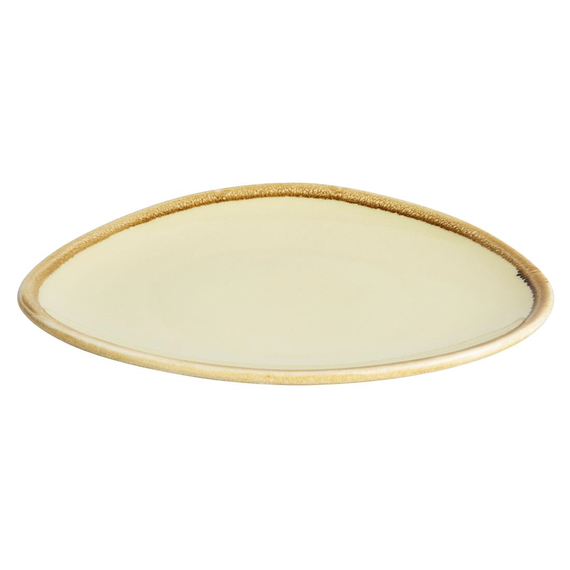 Olympia Kiln dreieckige Teller Sandstein 16,5cm (6 Stück)