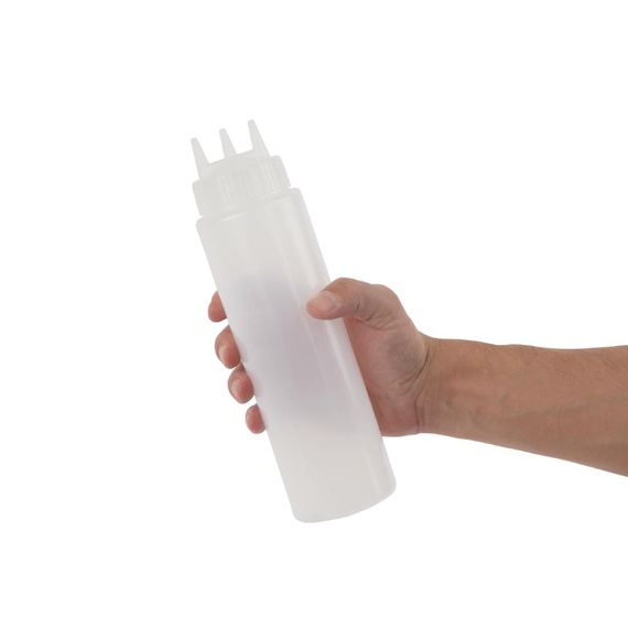 Vogue klare Quetschflasche mit 3 Düsen 24oz