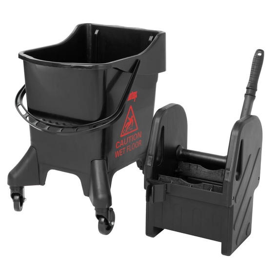 Jantex 20Ltr Hoher Wischeimer mit Wringer - Roter Druck