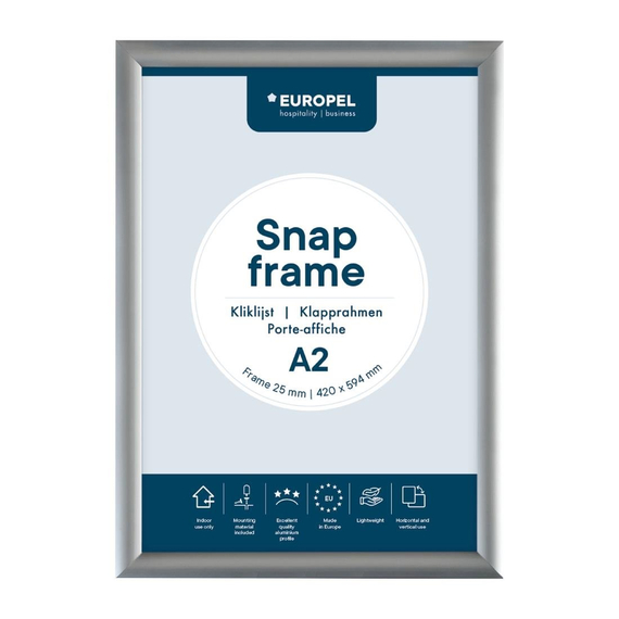 Europel Klapprahmen A2 25mm silber