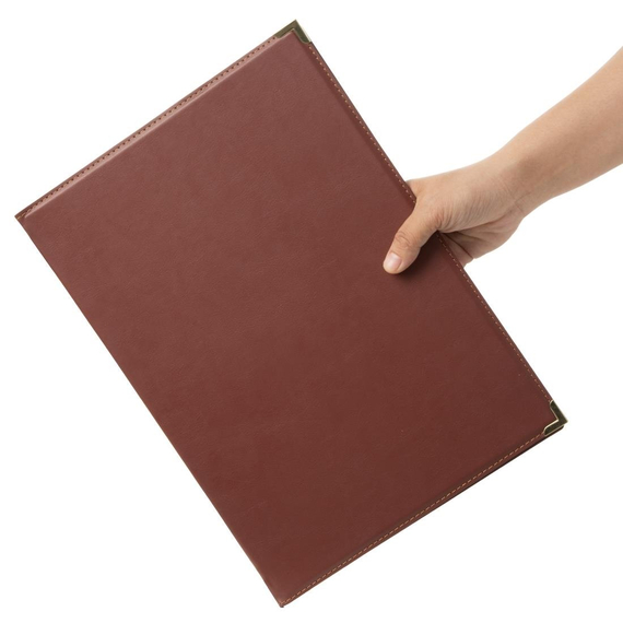 Olympia Speisekarte Kunstleder bordeauxrot A4