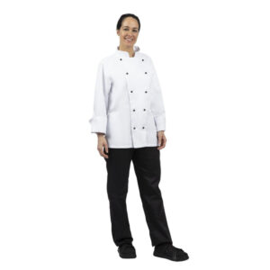 Whites Chicago Kochjacke lange Ärmel weiß M