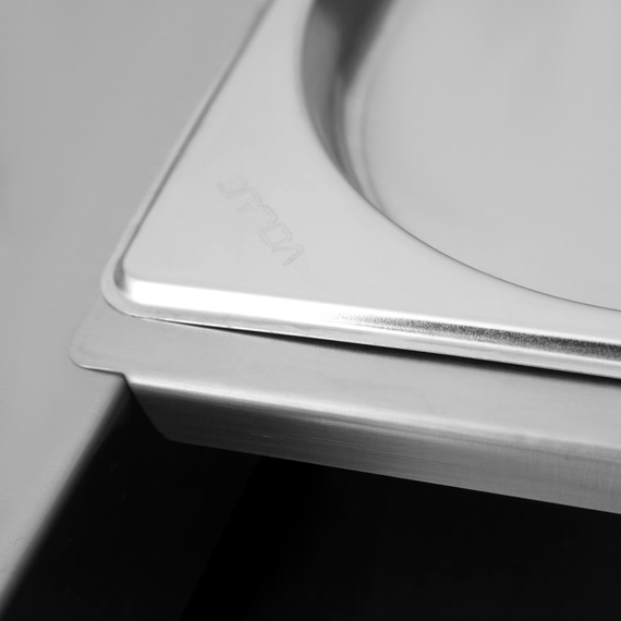Vogue Edelstahl Gastronorm-Adapterleiste 318mm