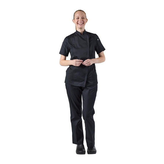 Chef Works Damen Springfield Zip Chefs Jacke Schwarz S