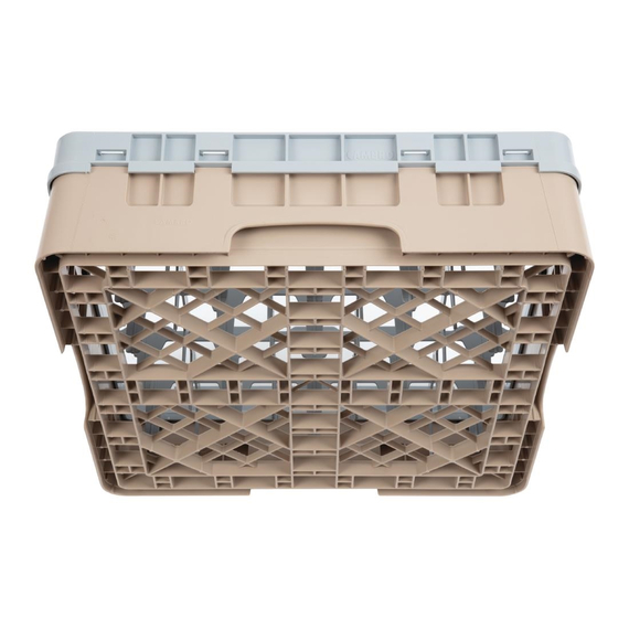 Cambro Gläserspülkorb beige mit 25 Fächern max Glashöhe 9,2cm