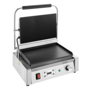 Buffalo extra großer Kontaktgrill mit gerippter und flacher Platte