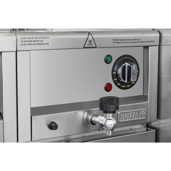 Buffalo 600 Series Einzeltank-Elektrofritteuse 8Ltr