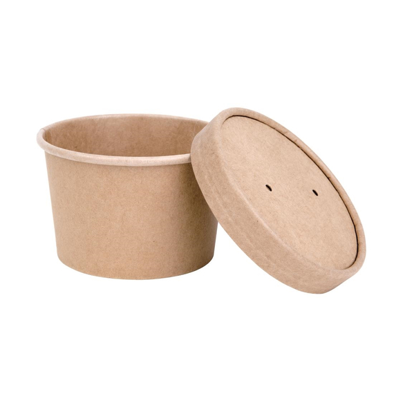 Fiesta Compostable Papierdeckel 98mm für Suppenbecher 500 Stück