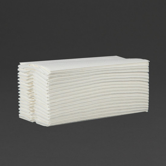 Jantex C-gefaltete Handtücher weiß 2-lagig 15er Pack (157 Stück)