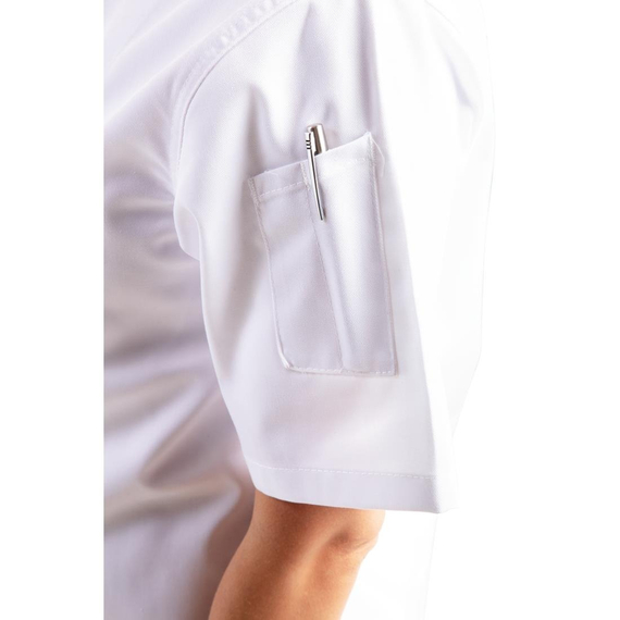 Whites Chicago Kochjacke kurze Ärmel weiß M