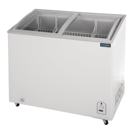 Polar G Serie Display Tiefkühltruhe 200Ltr