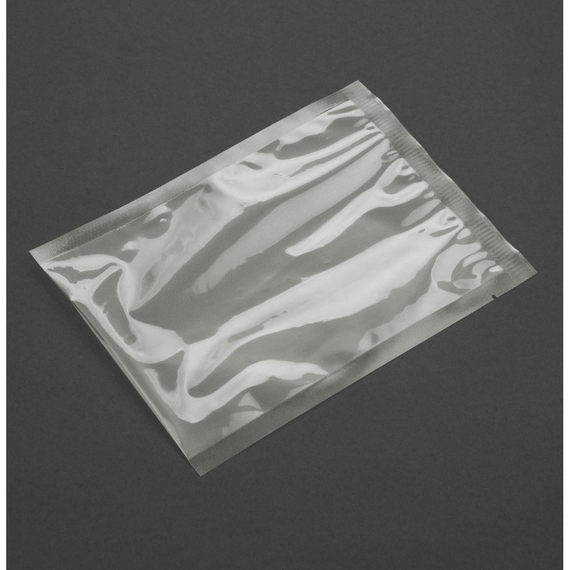 Vogue Kompostierbare Geprägte Vakuumbeutel 150x250mm (50 Stück)