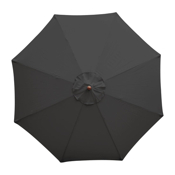 Bolero runder Sonnenschirm schwarz 2,5m
