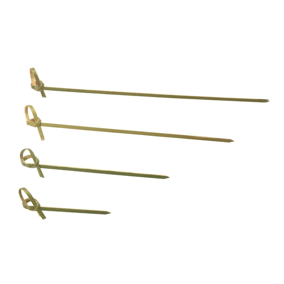 Sier Einweg-Knotenspieß Bambus 180mm (250 Stück)