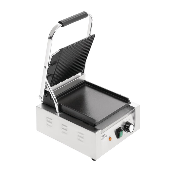 Nisbets Essentials Kontaktgrill gerillte obere Platte