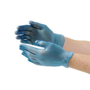 Hygiplas Vinylhandschuhe gepudert blau S (100 Stück)